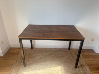 Mesa madera y metal 120x75