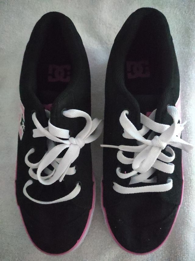 Zapatillas DC Shoes Negras y Rosas Talla 37