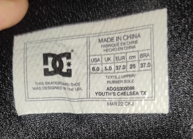 Zapatillas DC Shoes Negras y Rosas Talla 37