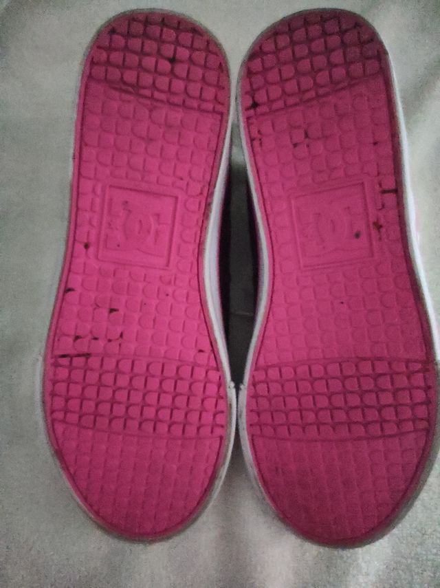 Zapatillas DC Shoes Negras y Rosas Talla 37