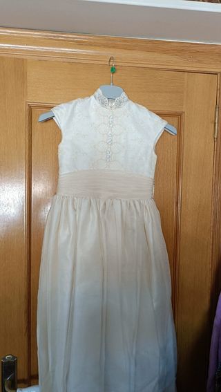 Traje de Comunión Niña color crudo