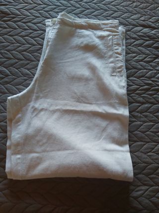 Pantaloni donna estivi misto lino taglia XL