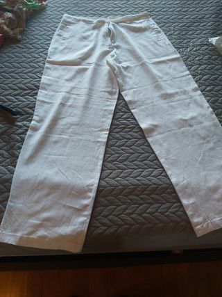 Pantaloni donna estivi misto lino taglia XL