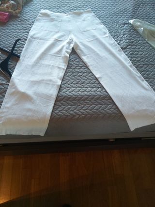 Pantaloni donna estivi misto lino taglia XL