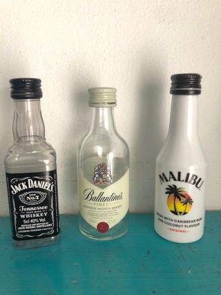 3 bottiglie di raccolta vuote