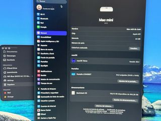 Mac mini M2 24gb RAM 512gb ssd + hub 1tb de Segunda mano por 700