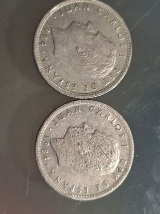 Lote 2 Monedas 5 Pesetas 1984