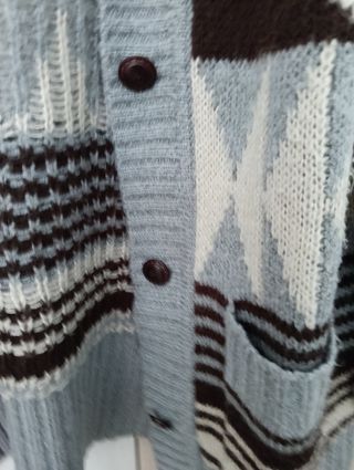 Chaqueta larga de lana