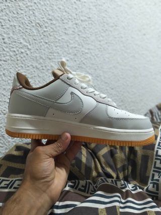 Nike Air Force 1 Gum Sole Blanco