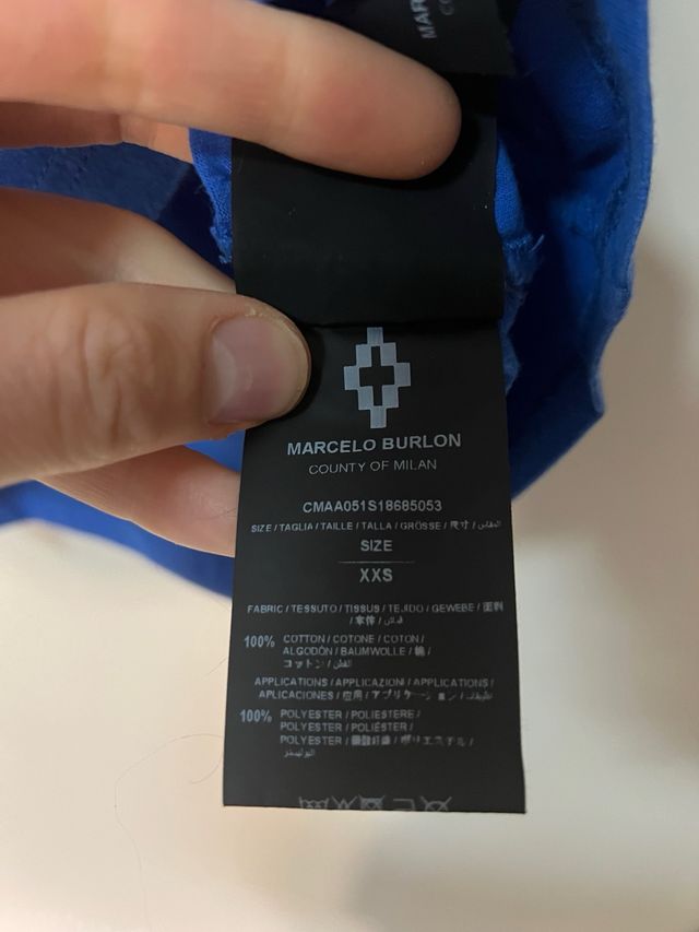 T-shirt Kappa Marcelo Burlon blu