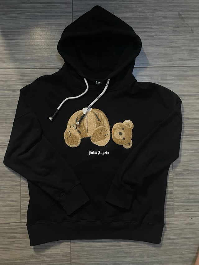 Felpa Palm Angels Orso Marrone Nero