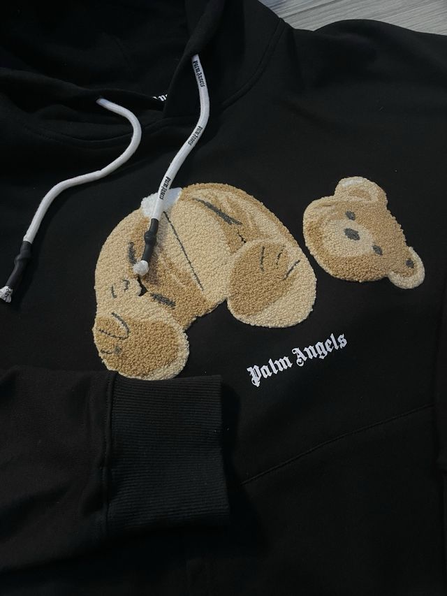 Felpa Palm Angels Orso Marrone Nero