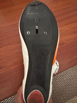 Zapatillas Sidi Ciclismo Blancas Naranja