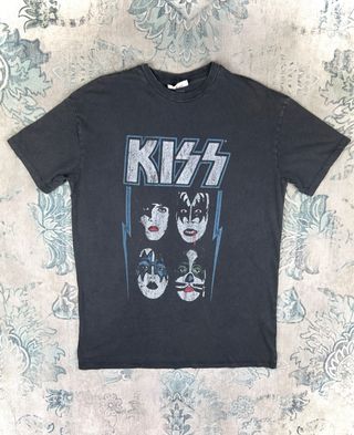 Camiseta vintage Kiss Rock estampada original