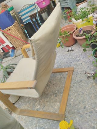 Butaca Beige y Marrón