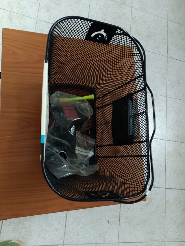 Cesta Bicicleta Negra