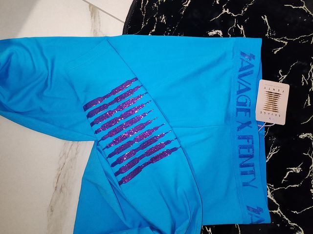 Leggings Savage X Fenty Taglia S Blu Viola