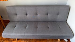 Sofá Cama Gris Tela