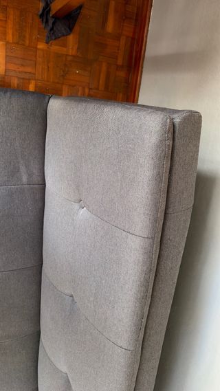 Sofá Cama Gris Tela