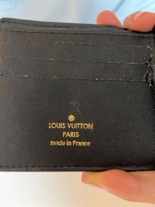 Cartera Louis Vuitton Negra y Gris a buen precio 