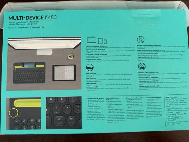 Logitech K480 Tastiera Multi-Device Bluetooth