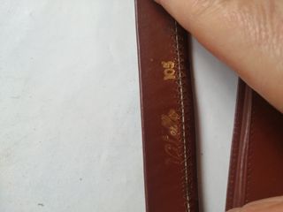 Set cintura e portafoglio pelle marrone