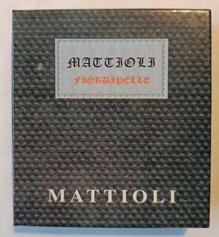 Monedero de cuero negro Mattioli