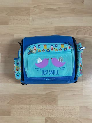 Trona de viaje infantil bbest con pájaros. 