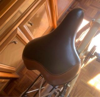 Bicicleta plegable color crema
