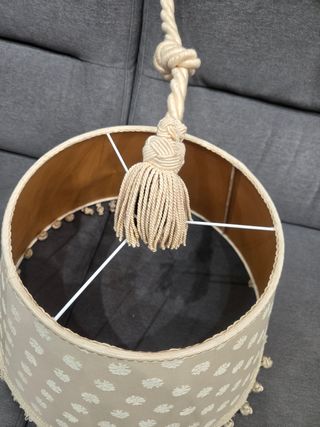 Lampadario elegante in tessuto ignifugo