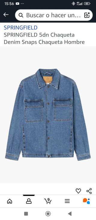 Chaqueta Vaquera Springfield Talla L