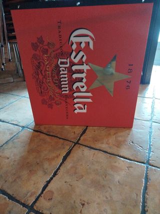 Poster luminoso Estrella Damm 1876