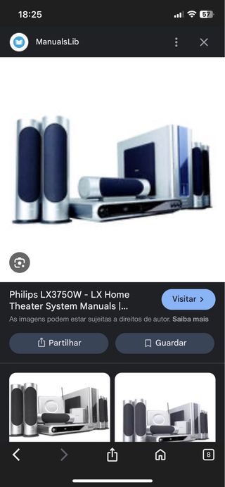 Sistema Home Theater Philips LX3750W