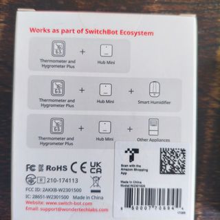 SwitchBot Hub Mini + 2 Termómetro Higrómetro