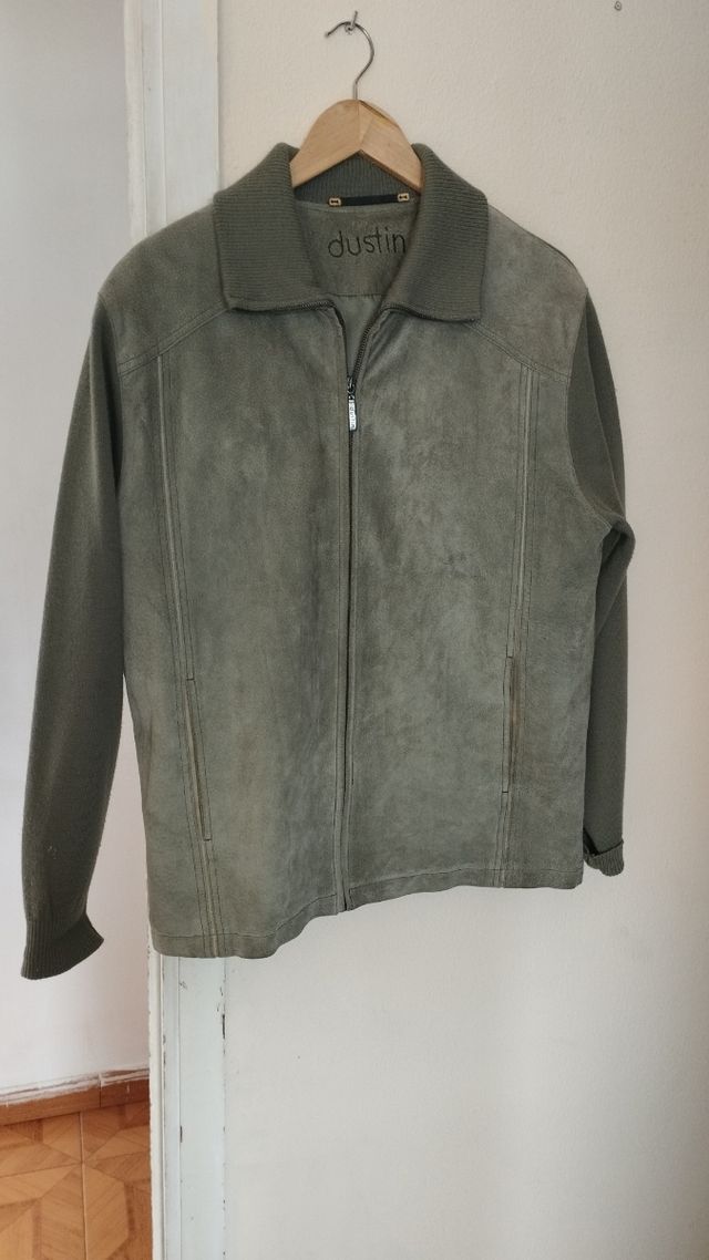 Chaqueta Dustin ante y lana Talla L. Corte Inglés.