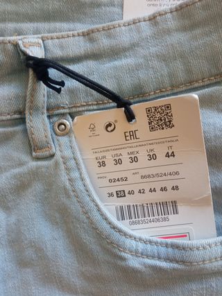 Pantalón vaquero Pull&Bear Talla 38