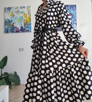 Abito lungo fantasia pois DVF