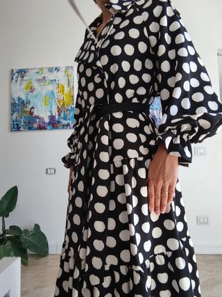 Abito lungo fantasia pois DVF