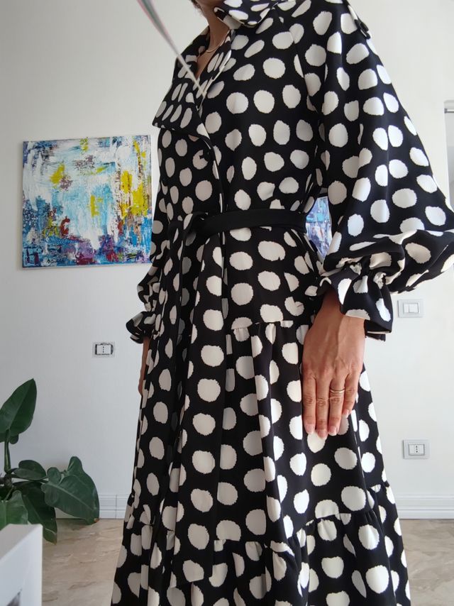 Abito lungo fantasia pois DVF