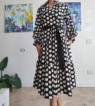 Abito lungo fantasia pois DVF