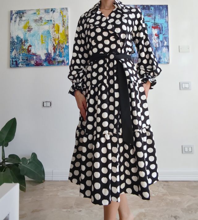 Abito lungo fantasia pois DVF