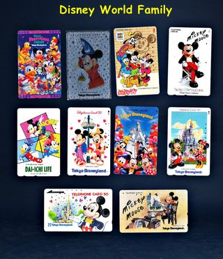 Schede telefoniche Topolino Mickey Mouse Tokyo Dis