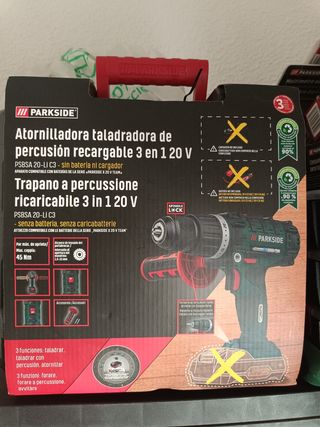 Taladro Percutor Parkside 3 en 1 20V