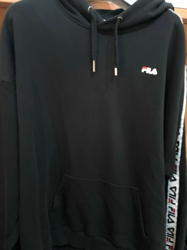Felpa Fila nera con logo