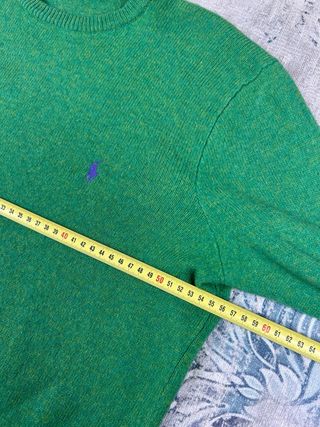 Polo Ralph Lauren Suéter Lana Verde Talla L