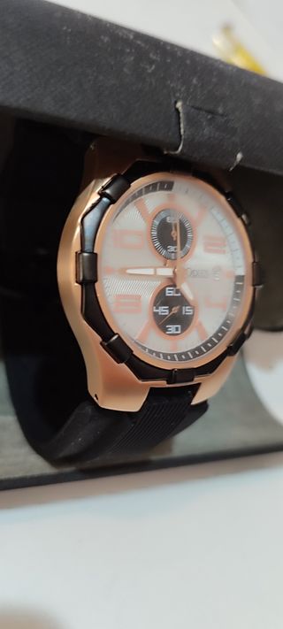 Orologio Odien Nero e Oro con
Quadro bianco