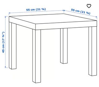 Mesita auxiliar roja