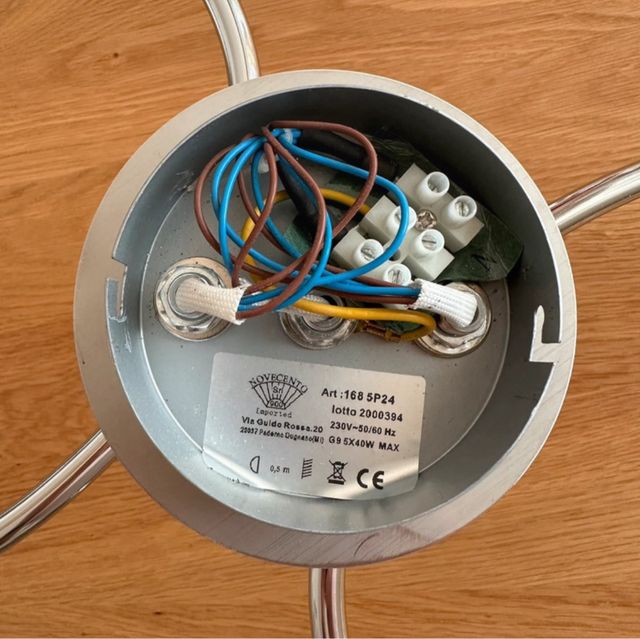 Lampadario Inspire Roma Faretto Metallo Cromato