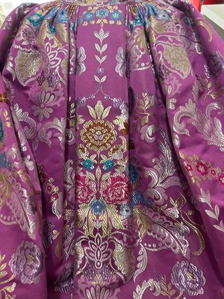 Traje de Fallera Niña Morado y plateado
