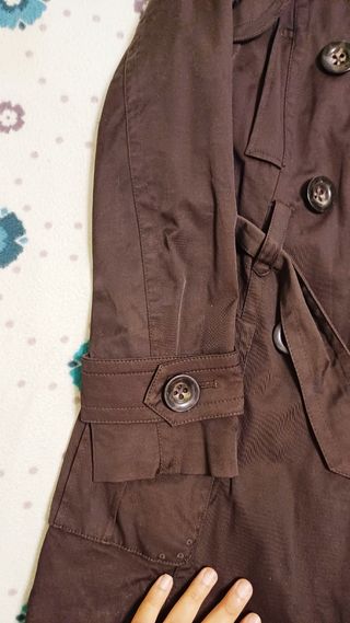 Gabardina Zara Marrón Talla M